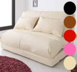 レザー調ソファベッド 90cm幅 レザー調ソファベッド 90cm幅
