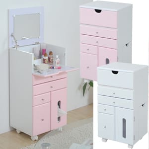 メイクボックスドレッサー ハイタイプ 35cm幅 メイクボックスドレッサー ハイタイプ 35cm幅