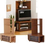コーナーテレビ台 ハイタイプ 単品 コーナーテレビ台 ハイタイプ 単品